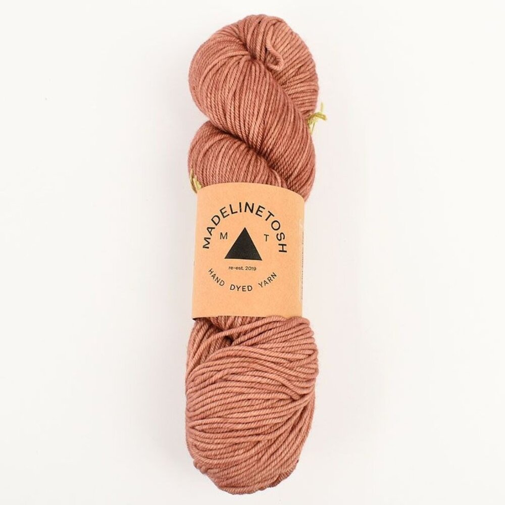MadelineTosh Tosh Vintage Yarn SW Merino Wool 200 Yds Color Pink Mist Smoke Tree